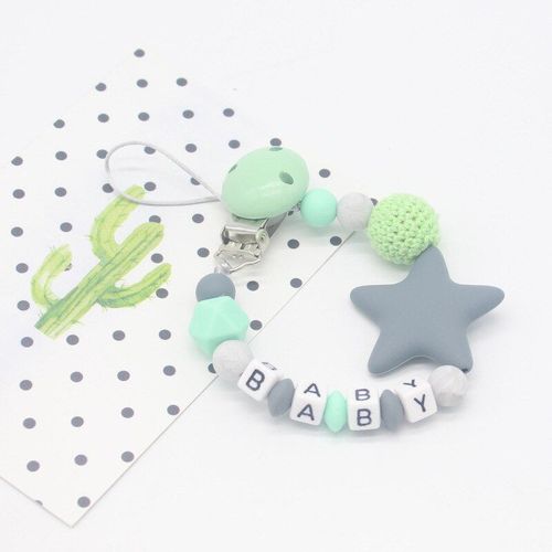 Chaîne De Sucette En Silicone Pour Bébé, 1 Pièce, Chaîne De Mamelon, Sucette, Crochet De Sucette De Qualité Alimentaire, Perles De Dentition, Bricolage