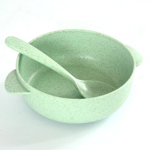 Vaisselle Pour Nourrir Bébé Et Lui Apprendre À Manger, Avec Bol Et Cuillère,Respecte L'Environnement, Anti-Chaud, Ensemble D'Articles De Cuisine, Écologique, Alimentation, Pour Enfant,
