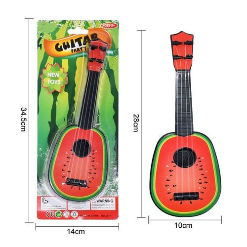 Guitare À Fruits Ukulele Pour Enfants, Instrument De Musique Amusant, Jouet Montessori Pour Enfants À L'École, Jeu Éducatif, Cadeau De Noël Et D'Anniversaire
