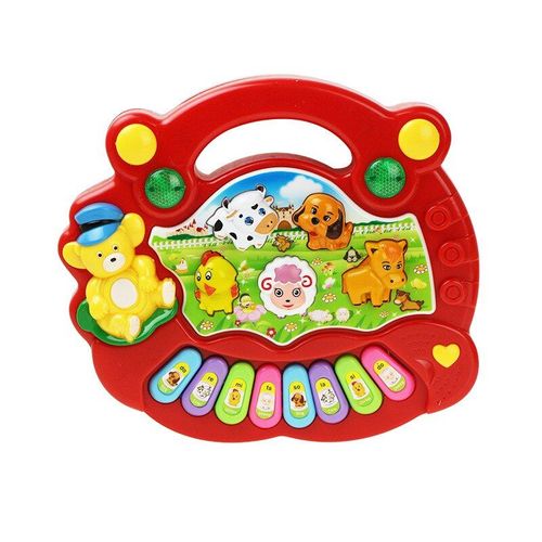 Jouet Qui Imite Le Cri Des Animaux, Avec Clavier Pour Faire De La Musique, 2 Types, Animaux De La Ferme Et Piano Pour Bébés