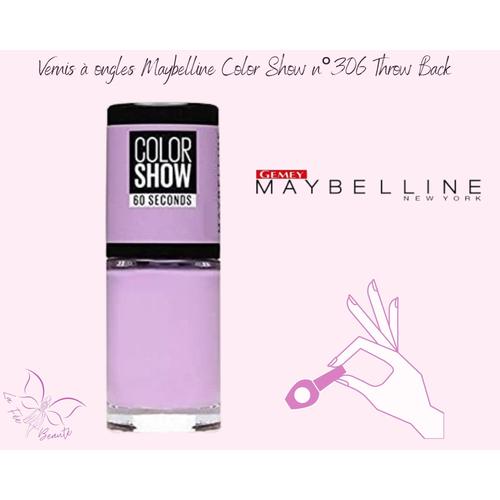 Vernis À Ongles Maybelline Color Show N°306 Throw Back Violet