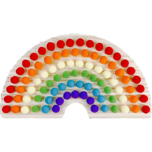 Planche En Bois Montessori Arc-En-Ciel Pour Bébé, Jouets Éducatifs En Bois, Tri Des Couleurs, Jouets Sensoriels, Activités De Motricité Fine Pour Enfants