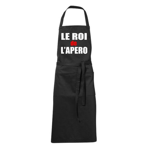 Tablier Humoristique De Cuisine Noir De L'apéro