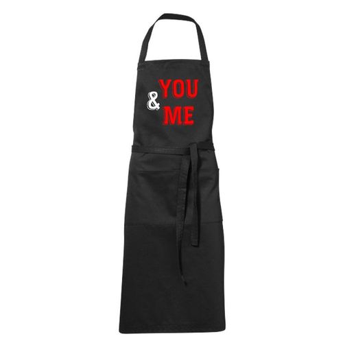 Tablier Humoristique De Cuisine Noir You & Me