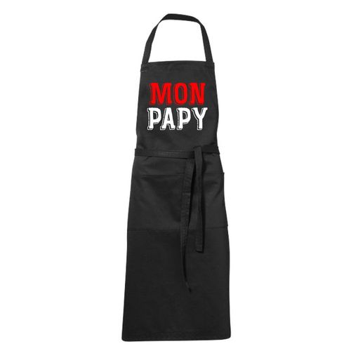Tablier Humoristique De Cuisine Noir Mon Papy
