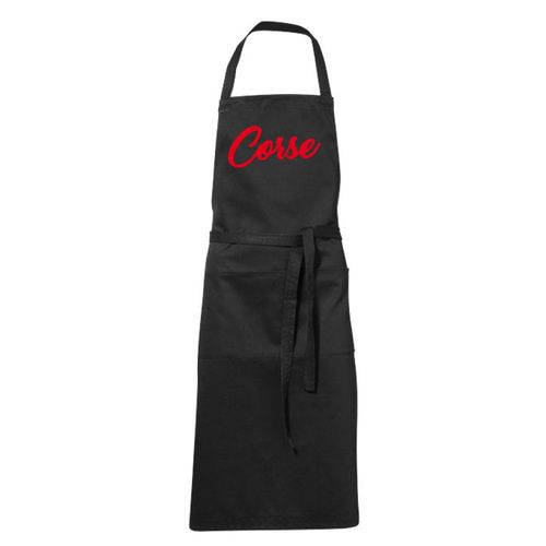 Tablier Humoristique De Cuisine Noir Corse