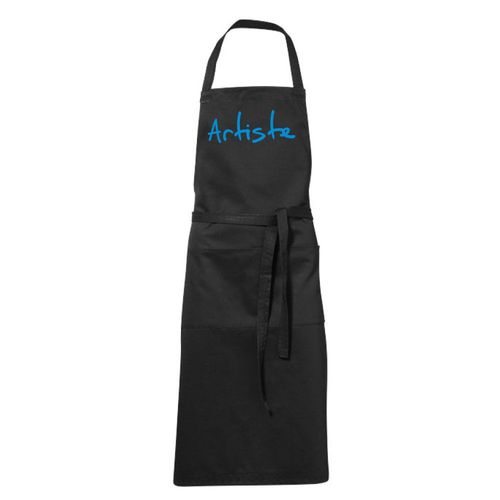 Tablier Humoristique De Cuisine Noir Artiste