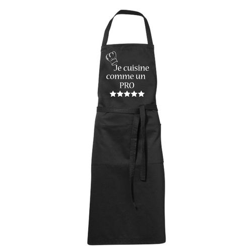 Tablier Humoristique Noir Un Pro