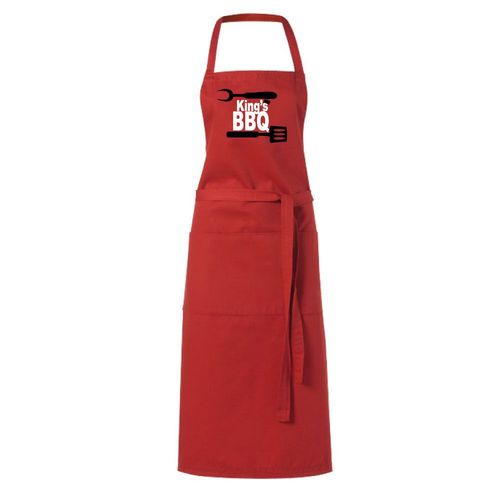 Tablier Humoristique Rouge King Bbq