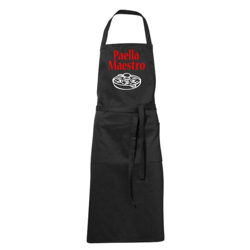 Tablier Humoristique Noir Paella