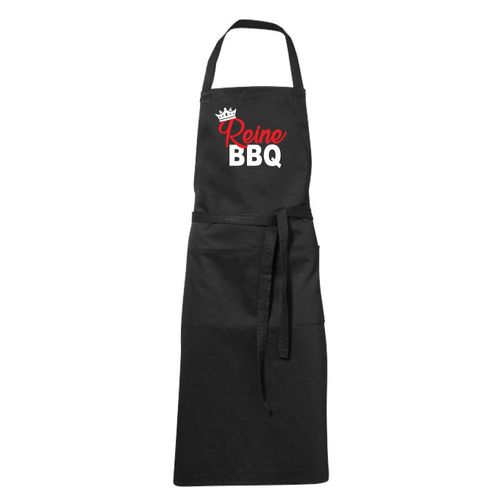 Tablier Humoristique Noir Reine Bbq
