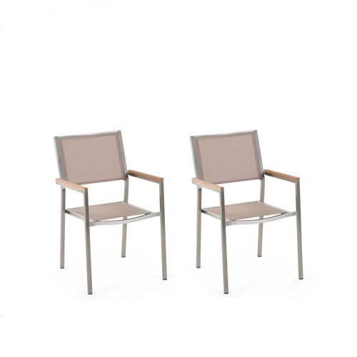 Lot De 2 Chaises Beiges Grosseto
