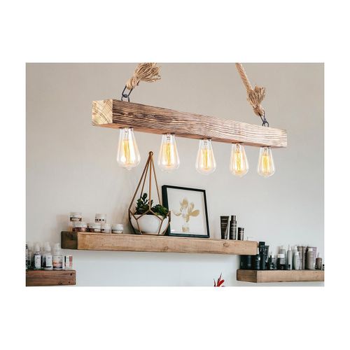 Suspension En Bois Erebos - L. 100 X H. 53 Cm - Coloris Naturel