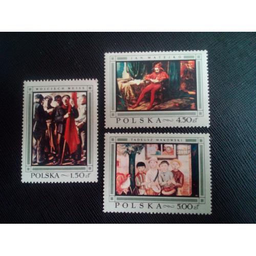 Timbre Pologne Yt 1718 A 1820 Peintures Polonaises 1968 ( 010306 )