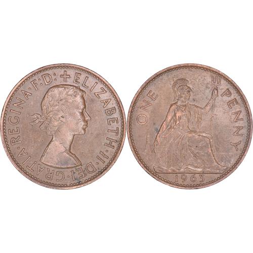 Grande-Bretagne - 1963 - One Penny - Elizabeth Ii - 01-166