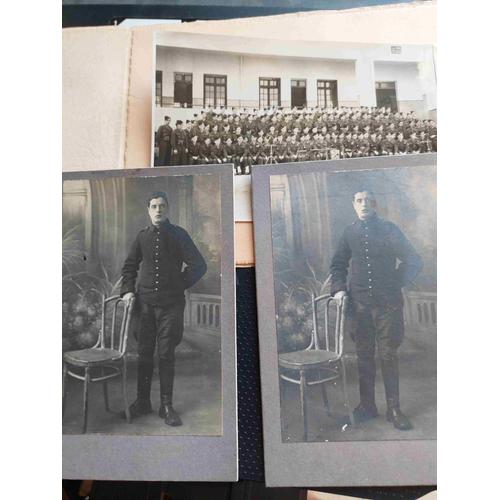 Lot De 3 Photos Anciennes 1917 Et 1945 : Soldats Uniformes