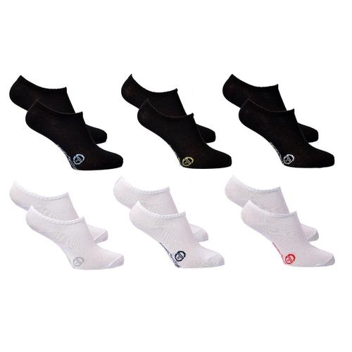 Chaussettes Enfant Sergio Tacchini Socquettes En Coton Majoritaire Pack De 6 Paires Boys Sneaker 8147 Bio