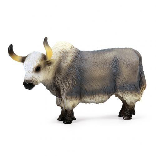 Figurine De Simulation De Taureau, Yak, Décor De Table En Pvc, Jouet Éducatif Pour Enfants, Jouets De Développement De L'Intelligence