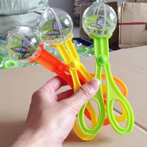 Pince Attrape-Insecte Ciseaux Pince À Épiler Scooper Pince Pour Enfants, Outil De Nettoyage De Jouets Pour Jeu D'Aventure Biologique En Plein Air