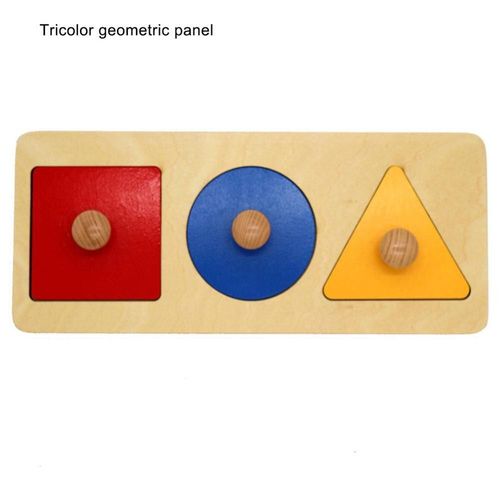 Panneau De Préhension Géométrique En Bois Pour Bébé, Puzzle, Jouet Éducatif Pour Enfants D'Âge Préscolaire