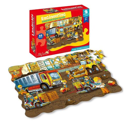 Puzzle En Bois 45 Pièces Pour Enfants, Jouet Éducatif, Animal De Dessin Animé, Cadeau De Noël, Montessori, Nouveauté
