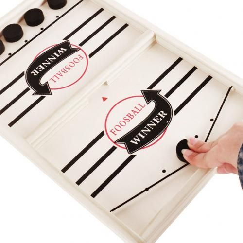 Catapultes En Bois Pour Enfants, Jeu De Puzzle Et Jeu De Hockey Sur Glace, Table Interactive Pour Jouer À La Fronde, Cadeau Pour Bébé