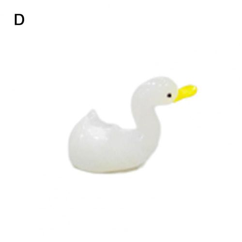 Modèle D'Oie, Décoration De Bureau, Ornements De Jardin Féeriques, Mini Cygne Artificiel En Verre Pour Cadeaux, Décoration De Maison