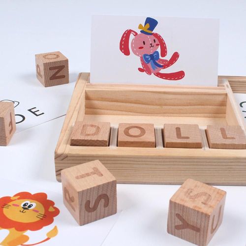 Puzzle Cognitif En Bois Pour Bébé, Cartes En Carton, Nouveaux Jouets Éducatifs D'Apprentissage De L'Anglais, Matériel Montessori, Jouets Mathématiques