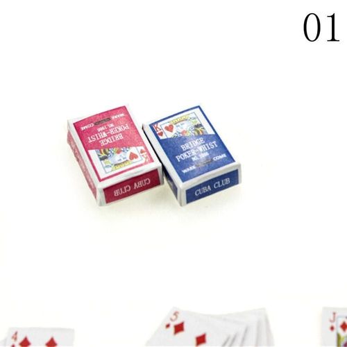 Ensemble D'Accessoires De Poupée 1:12, Meilleur Cadeau Pour Fille, Livre, Magazine, Poker, Jolis Jouets