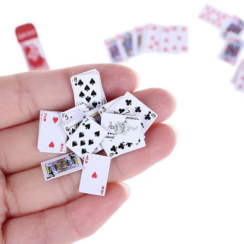 Mini Jeux De Cartes De Poker Pour Maison De Poupée 1:12, Style Aléatoire, Modèles Amusants, Poupon Miniature Mignon, Jouets, Accessoires Décoratifs