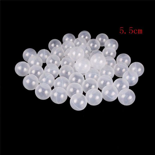 Lot De 50 Balles Transparentes Blanches Anti-Stress Pour Bébé, Piscine Océan, Balles En Plastique De Sécurité, Balles De Sport, Balles De Fosse, Jouets Amusants