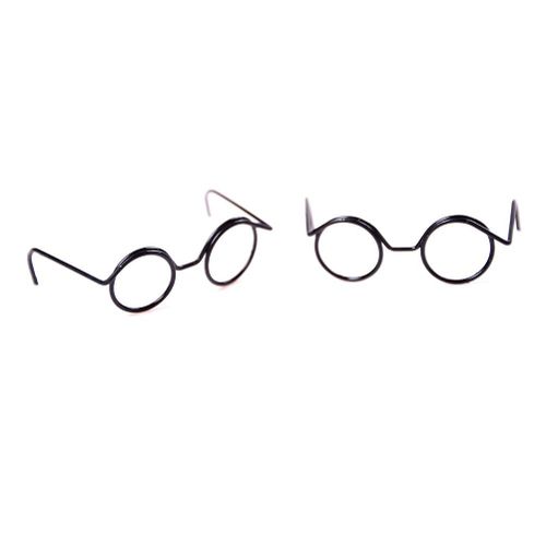 Nouveau Chaud! Lunettes De Poupée Rétro Cool Pour Poupée Bjd, Accessoires De Poupée, Cadre Rond Sans Lentilles, 5/10 30cm, 1/2/1/6 Pièces
