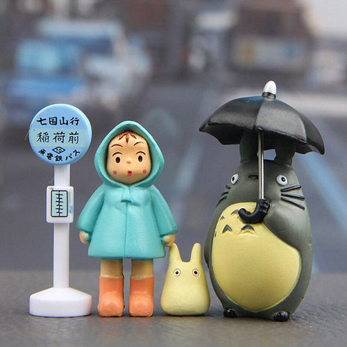 1 Ensemble De Figurines Daction En Pvc Pour Enfants, Jouet De Dessin Animé Mon Voisin Totoro, Hayao Miyazaki, Mini Jardin, Cadeau Danniversaire