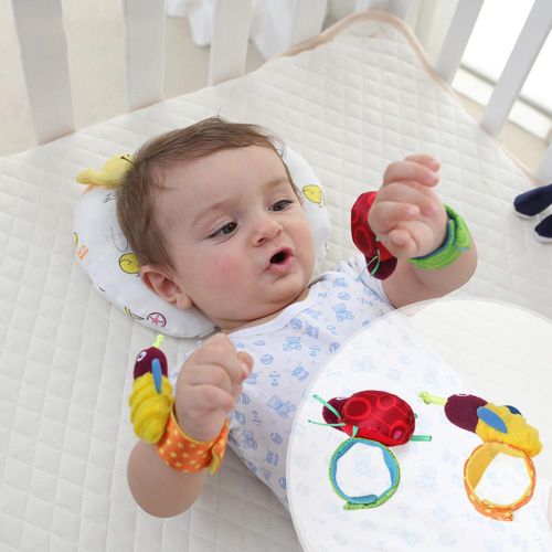 Hochet En Peluche Pour Bébé, 2 Pièces, Dessin Animé Abeille Insecte Jouet De Développement Sensoriel Infantile