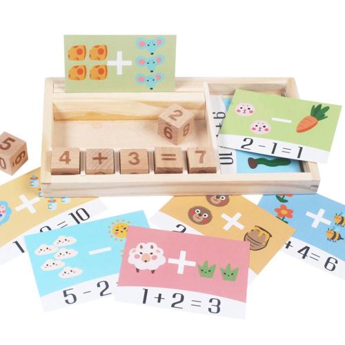 Puzzle Cognitif En Bois Pour Bébé, Cartes En Carton, Nouveaux Jouets Éducatifs D'Apprentissage De L'Anglais, Matériel Montessori, Jouets Mathématiques