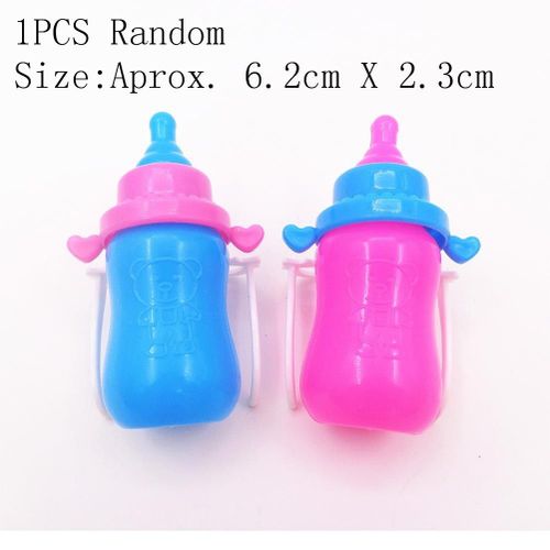 Biberons Magiques Rose Et Bleu Pour Bébés, Accessoires De Poupées, Jouet Amusant Pour Enfants, 1/2 Pièces, Nouveauté