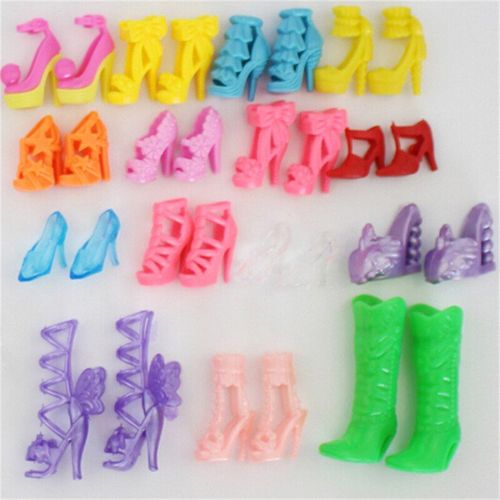 Sandales À Talons Hauts Colorés Mélangés Pour Bébé Fille, 10 Paires, Accessoires Pour Poupée, Chaussures, Vêtements, Robe, Meilleurs Jouets Cadeaux