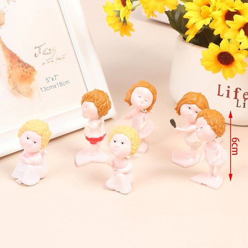 Statue De Mini Ange Fille Mignonne 1:12, En Résine, Micro Paysage, Ornements De Jardin, Maison De Poupée, Nouvelle Collection
