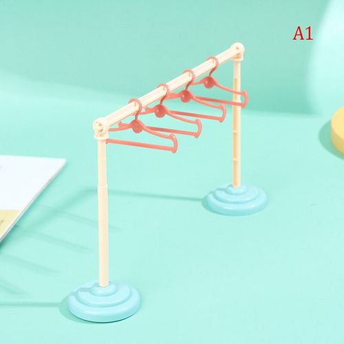 Support De Séchage De Vêtements Miniature, Tige De Séchage De Vêtements, Vêtements Suspendus, Étagère De Rangement Pour Jouets Poupées