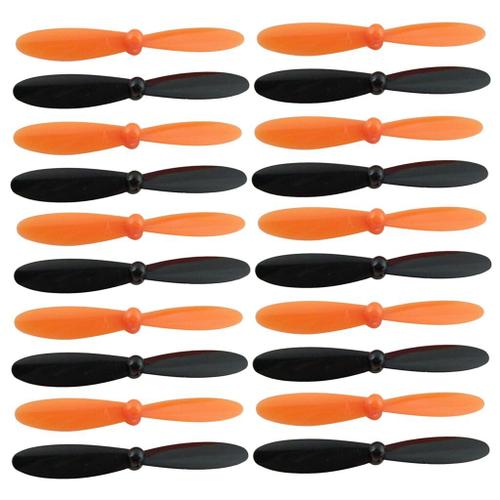 Jeu D'hélices De Remplacement Pour Drone Hubsan X4 H107l H107c H107d, 20 Pièces, Noir + Orange-Générique-Générique