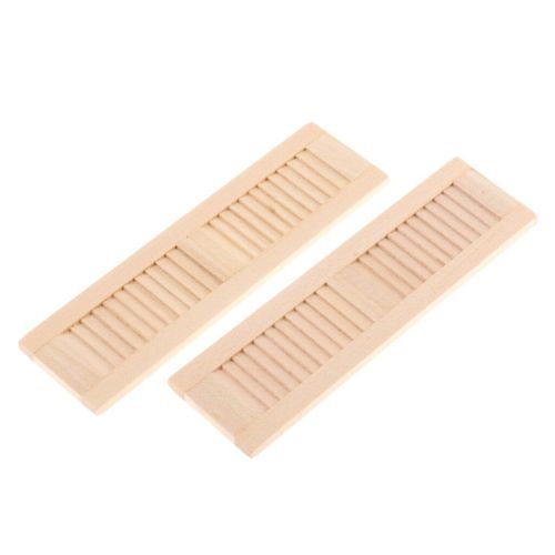 Volet En Bois Non Peint 1/12 Pièces, Maison De Poupées, Accessoire De Fenêtre, Article De Salle, Bricolage, 2 Pièces