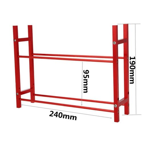 Organiseur De Garage À Échelle 1/10, Support De Stockage Pour Pneus De Voiture Sur Chenilles, Rouge
