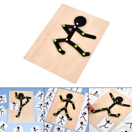 Puzzle En Bois Avec 24 Cartes À Motifs, Jouets Éducatifs Précoces Pour Enfants, Motricité Fine, Cadeau Pour Bébé