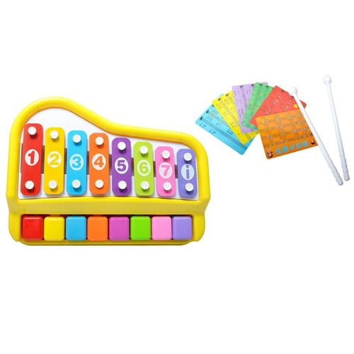 Piano Xylophone 2 En 1, Instrument Musical Jouet Éducatif Pour Bébé