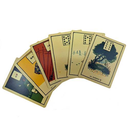 Jeu De Cartes De Tarot, Glyphs Vert, Lenormand, Guide Pdf, Cartes De Table, Destin Magique, Divination