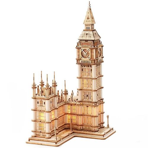 Pont De Tour En 3d Big Ben, Jeu De Puzzle En Bois De Construction Célèbre, Jouet D'Assemblage, Cadeau Pour Enfants, Jouets Éducatifs Pour Adolescents Et Adultes, Bricolage