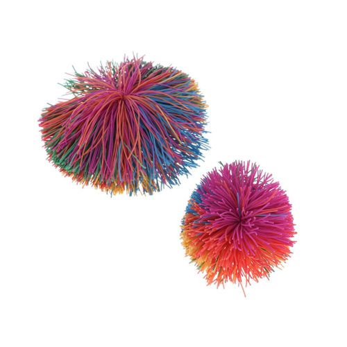 Boule Koosh Sensorielle Pour Bébé, Grande Taille 6cm/9cm, Boule Arc-En-Ciel, Extensible, Anti-Stress, Pour Enfants Autisme, Besoins Spéciaux
