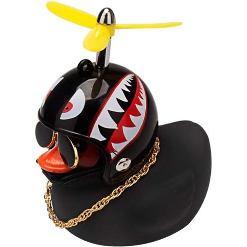 Casque Brise-Vent En Forme De Petit Canard Jaune Pour Vélo,Accessoire De Cyclisme, Pour Moto, Vtt, Route, Équitation, Debout, Cloche Avec/Pas De Lumières,