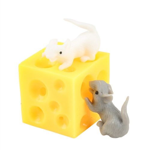 Jouets Anti-Stress Pour Enfants Et Adultes, Souris Et Paresseux Au Fromage, Cache Et Recherche De Figurines, Casse Du Fromage, Fidget, Anti-Stress