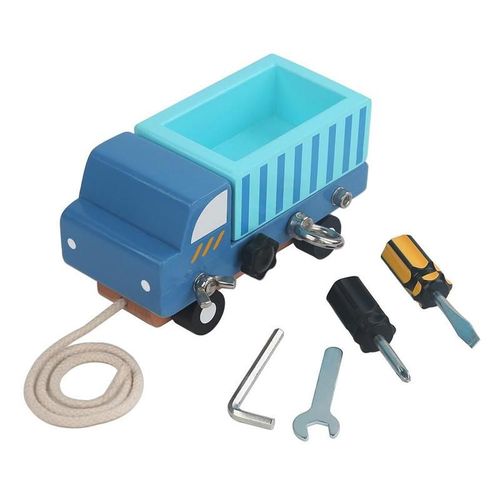 Blocs De Construction En Bois Pour Enfants, Jouet Puzzle, Bricolage, Démontage, Camion, Assemblage, Jouets Montessori, Apprentissage Précoce Éducatif